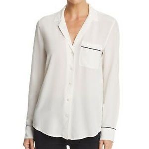 NWT Equipment Femme Keira white silk blouse